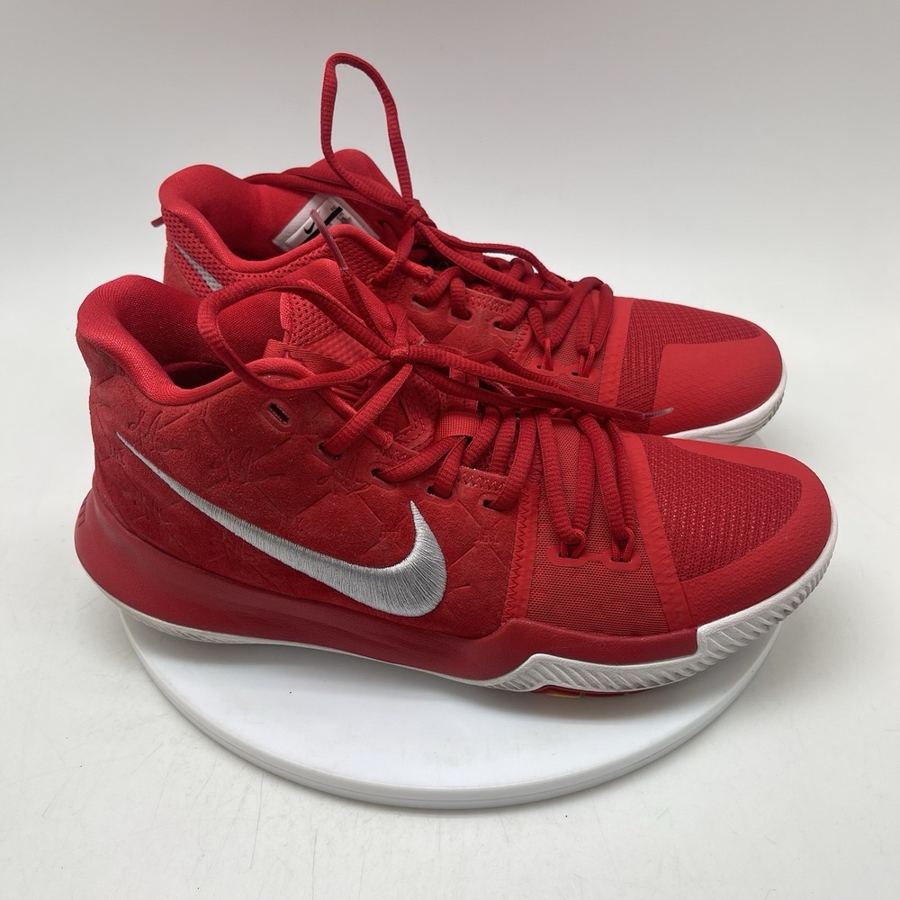 Nike Sneakers Mens 8 Kyrie 3 University Red Basketball Athletic Shoes 852395-601